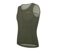BERGRISAR Mesh Cycling Base Layer Men Sleeveless Cycling Vest Anti-Sweat Quick Dry Bike Running Gym Undershirt Olive-Green X-Large