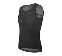 BERGRISAR Mesh Cycling Base Layer Men Sleeveless Cycling Vest Anti-Sweat Quick Dry Bike Running Gym Undershirt Black X-Large