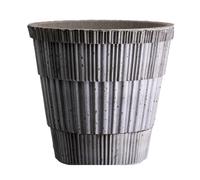 Bergs Potter Atlas raw pot with saucer Grey, Ø14 cm