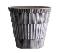 Bergs Potter Atlas raw pot with saucer Grey, Ø25 cm