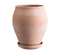 Bergs Potter Delphi pot with saucer, 2 pieces Pink, Ø22 cm, tall