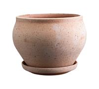 Bergs Potter Delphi pot with saucer, 2 pieces Pink, Ø24 cm, low