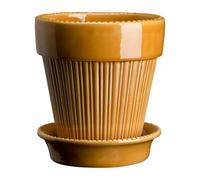 Bergs Potter Simona flower pot glazed Ø12 cm Yellow