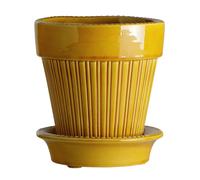 Bergs Potter Simona flower pot glazed Ø14 cm Yellow