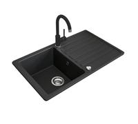 Bergström Sink, Black, 76.5 x 46 cm