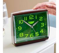 Bergstrom Easy To Read Alarm Clock, Silent Second Hand, No Irritating Ticking, Loud Alarm, Clock Face Absorbs Natural Light To Glow At Night