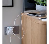 Bergstrom Usb Adaptor With Pass-Through Plug, 3 Usb-A Ports & 1 Usb-C, 5-In-1 Charging Socket & H7.9 X W5.7 X D6.8Cm