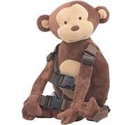 Berhapy 2 in 1 New Monkey Toddler Safety Harness Backpack Children's Walking Leash Strap（Brown）, Brown, Classic