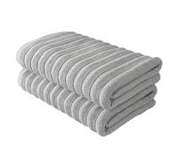 BERIBO Cloud Turkish Towel Set 100% Cotton 620gsm (Misty Dove, 2 Bath Towels)