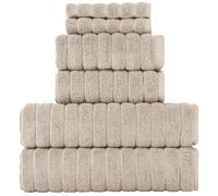 BERIBO Cloud Turkish Towels 100% Cotton - Set of 6-620gsm (Beige)