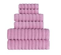 BERIBO Cloud Turkish Towels 100% Cotton - Set of 6-620gsm (Lavender Fog)