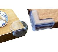 BeRicham 20 Pack Baby Safety Clear Furniture Corner Guards Corner Protector with 3M Adhesive, L-Shaped & Ball-Shaped