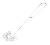 Berichw 2 Pieces Whisk Egg Small Whisk Whipper Stainless Steel Egg Whisk Flat Spring Coil Whisk Egg Frother, Milk and Egg Beater