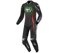 Berik Absolute GP One Piece Motorcycle Leather Suit, black-red-green, size 54 for Men