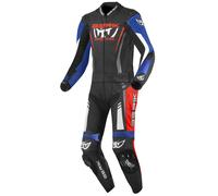 Berik Absolute GP2 Two Piece Motorcycle Leather Suit, black/blue/white/red, size 50