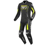 Berik Absolute GP2 Two Piece Motorcycle Leather Suit, black-grey-yellow, size 50 for Men
