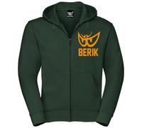 Berik Classic Z Zip Hoodie, green-orange, size M for Men