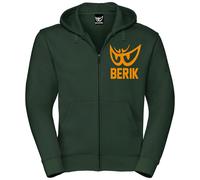 Berik Classic Z Zip Hoodie, green/orange, size S