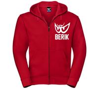 Berik Classic Z Zip Hoodie, red/white, size M