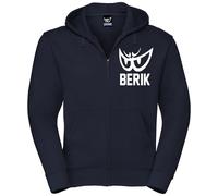 Berik Classic Z Zip Hoodie, white-blue, size M for Men