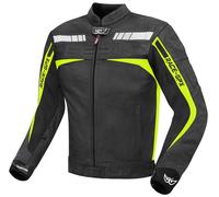 Berik Conquest Motorcycle Leather Jacket, black-yellow, size 50 for Men