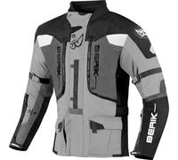 Berik Dakota waterproof 3in1 Motorcycle Textile Jacket, black/anthracite/grey, size 48