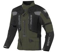 Berik Dakota waterproof 3in1 Motorcycle Textile Jacket, black-green, size 54 for Men