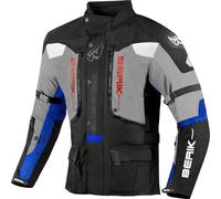 Berik Dakota waterproof 3in1 Motorcycle Textile Jacket, black/grey/blue, size 52
