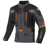 Berik Dakota waterproof 3in1 Motorcycle Textile Jacket, black/grey/orange, size 54