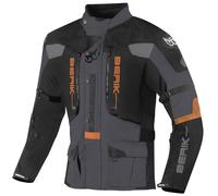 Berik Dakota waterproof 3in1 Motorcycle Textile Jacket, black/grey/orange, size 56
