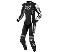 Berik Monza Ladies One Piece Motorcycle Leather Suit, black/white/grey, size 44
