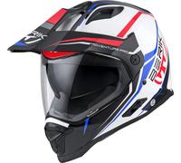 Berik MX313 Volstom Adventure Pro Enduro Helmet, white/blue/red, size 2XL