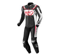 Berik Race-Tech One Piece Motorcycle Leather Suit, black-white, size 50 for Men