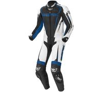 Berik Race-X Two Piece Motorcycle Leather Suit, black-white-blue, size 58 for Men