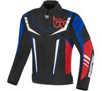 Berik Radic Evo Plus Waterproof Motorcycle Textile Jacket, black-white-red-blue, size 52 for Men