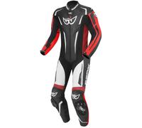 Berik RSF-Teck perforated One Piece Motorcycle Leather Suit, black/white/red, size 56