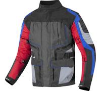 Berik Safari Waterproof 3in1 Motorcycle Textile Jacket, black-red-blue, size 50 for Men