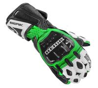 Berik Segullo Motorcycle Gloves, black-white-green, size XS for Men