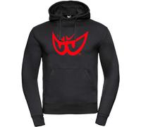 Berik The Eye Hoodie, black-red, size 2XL for Men