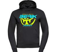 Berik The New Eye Hoodie, black-blue-yellow, size 2XL for Men