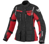 Berik Torino waterproof Ladies Motorcycle Textile Jacket, black/red, size 40