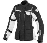 Berik Torino waterproof Ladies Motorcycle Textile Jacket, black/white, size 40