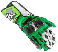 Berik Track Motorcycle Gloves, black/green/white, size 3XL