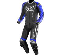 Berik Zakura Evo perforated 2-Piece Motorcycle Leather Suit, black/blue, size 56