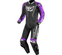 Berik Zakura Evo perforated 2-Piece Motorcycle Leather Suit, black/purple, size 56