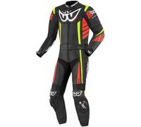 Berik Zakura Two Piece Motorcycle Leather Suit, black-red-yellow, size 54 for Men