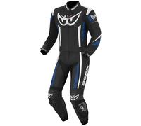 Berik Zakura Two Piece Motorcycle Leather Suit, black-white-blue, size 56 for Men