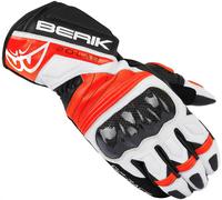 Berik Zoldar Motorcycle Gloves, black/neon red/white, size L