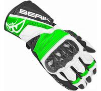 Berik Zoldar Motorcycle Gloves, black-white-green, size 3XL for Men