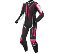 Berik Zora Ladies One Piece Motorcycle Leather Suit, black/fuchsia, size 42